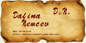 Dafina Nemčev vizit kartica